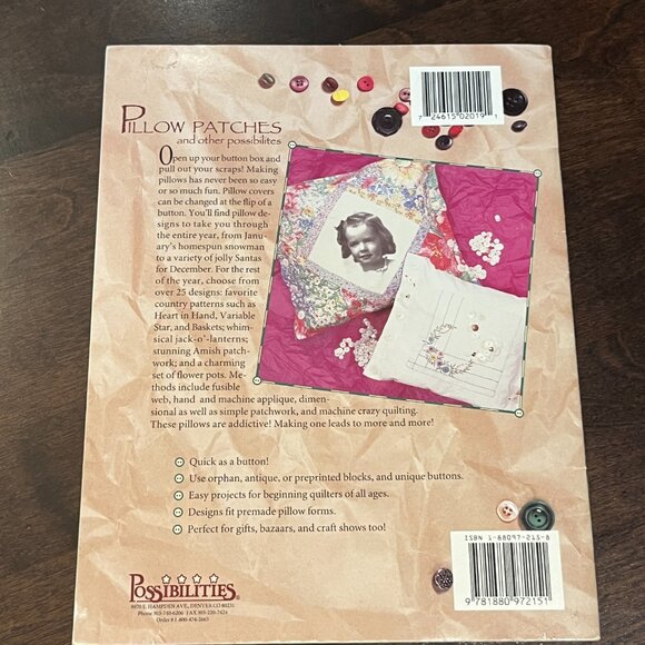BOOK Pillow Patches and Other Possibilities Patchwork Pillow Patterns - Picture 2 of 7